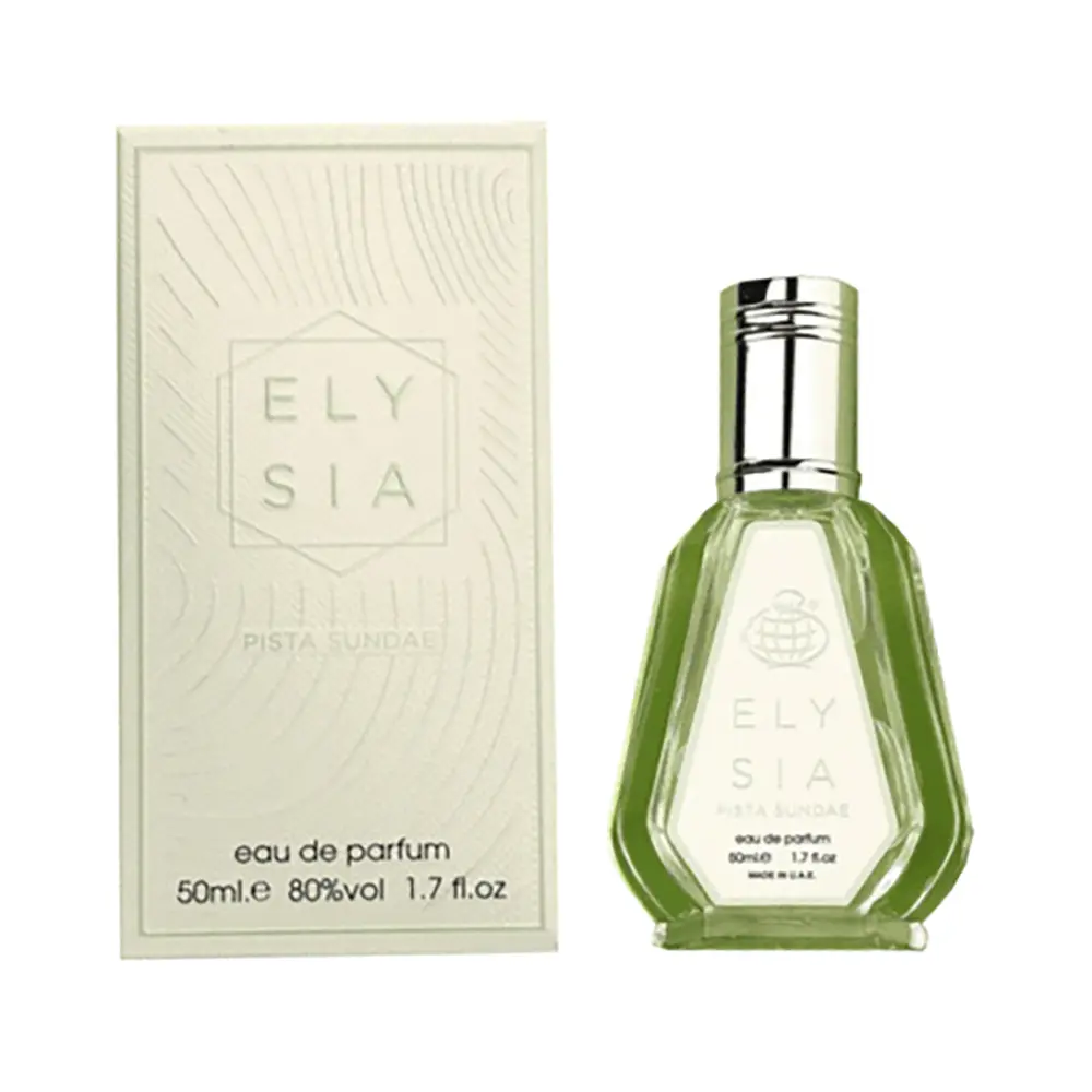 ادکلن فراگرنس ورد مدل الیسیا پیستا ساندای رایحه کایالی یام پیستاچیو جلاتو