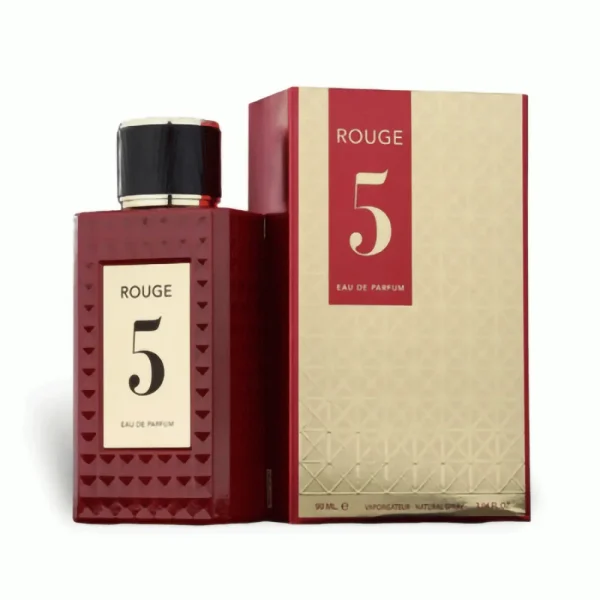 ادکلن فراگرنس ورد مدل رژ 5 مشابه رایحه روزندو ماتیو شماره ۵